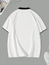 MEN'S COLOR BLOCK DETAIL SHORT SLEEVE POLO SHIRT